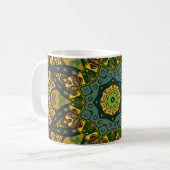 Nahtlose tracery Kachel-Design. Ethnischer Name Kaffeetasse (Vorderseite Links)