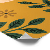 nahtlose traditionelle Blume Poster (Ecke)