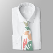 Nahtlose tropische Blätter Krawatte (Gebunden)