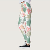 Nahtlose tropische Blätter Leggings (Links)