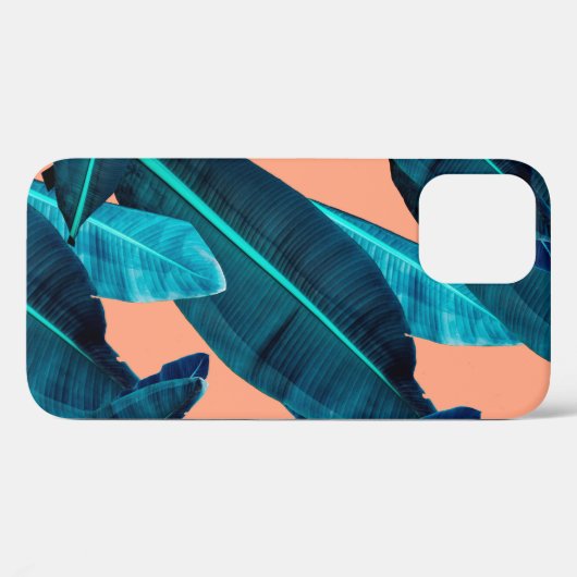 Nahtlose tropische Blume, Pflanze und Blattmuster  Case-Mate iPhone Hülle (Rückseite (Horizontal))