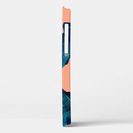 Nahtlose tropische Blume, Pflanze und Blattmuster Case-Mate iPhone Hülle (Rückseite / Links)