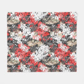 Nahtlose tropische Dschungel exotische Blätter Mon Fleecedecke (Vorderseite (Horizontal))