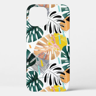 Nahtlose tropische Muster. Grüne Blätter aus Palme Case-Mate iPhone Hülle