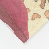 Nahtlose tropische Muster mit rosa Flamingo, Lev Fleecedecke (Ecke)
