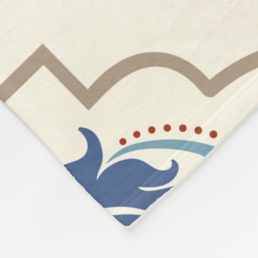 Nahtlose türkische bunte Muster. Fleecedecke (Ecke)