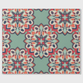 Nahtlose türkische Farbe Geschenkpapier (Flach)