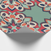 Nahtlose türkische Farbe Geschenkpapier (Ecke)