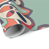 Nahtlose türkische Farbe Geschenkpapier (Rolleneckpunkt)