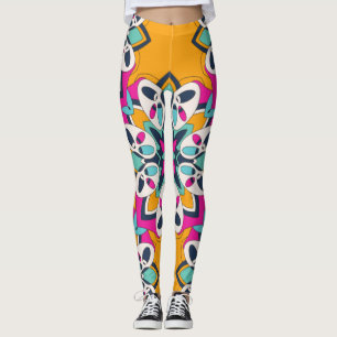 Nahtlose türkische farbenfrohe süße leggings