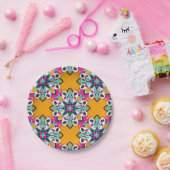 Nahtlose türkische Farbgebung Niedlich Pappteller (Party)