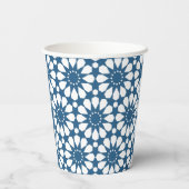 Nahtlose türkische Farbgestaltung Niedlich Pappbecher (Rückseite)