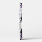 Nahtlose ultraviolette Leoparden und Silberkettche Case-Mate iPhone Hülle (Rückseite / Links)