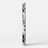 Nahtlose ultraviolette Leoparden und Silberkettche Case-Mate iPhone Hülle (Rückseite / Rechts)