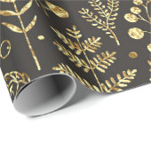 Nahtlose Urlaubsmuster mit Blätter, Zweigen, sein Geschenkpapier (Rolleneckpunkt)