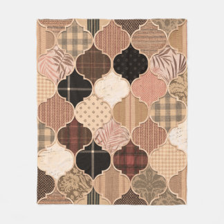 Nahtlose Verschiedene texturierte marokkanische Fl Fleecedecke