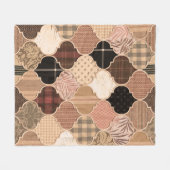 Nahtlose Verschiedene texturierte marokkanische Fl Fleecedecke (Vorderseite (Horizontal))