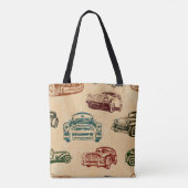 Nahtlose Vintage Auto Hintergrund. Tasche (Rückseite)