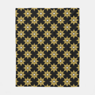 Nahtlose Vintage Blume. Gold und Blase Fleecedecke