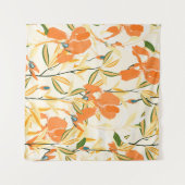 Nahtlose Vintage Blumenmuster. Arrangementorang Wandteppich (Vorderseite (Horizontal))