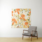 Nahtlose Vintage Blumenmuster. Arrangementorang Wandteppich (Beispiel)