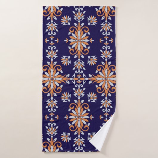 Nahtlose Vintage Blumenmuster Badehandtuch (Badehandtuch)