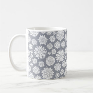 Nahtlose Vintage Blumenmuster, Frühjahr/Sommer ba Kaffeetasse
