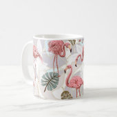Nahtlose Vintage Blumenmuster mit fl Kaffeetasse (Vorderseite Links)