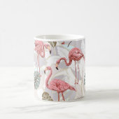 Nahtlose Vintage Blumenmuster mit fl Kaffeetasse (Mittel)
