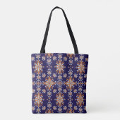 Nahtlose Vintage Blumenmuster Tasche (Rückseite)