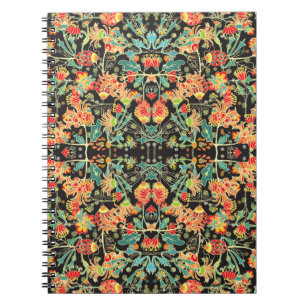 Nahtlose Vintage chaotische dekorative abstrakte F Notizblock