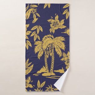 Nahtlose Vintage Designs mit Hawaii, trop Badehandtuch