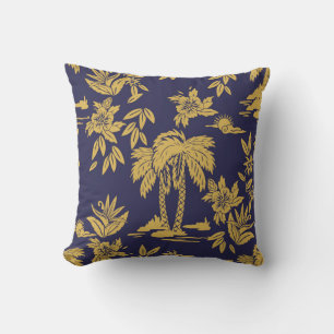 Nahtlose Vintage Designs mit Hawaii, trop Kissen