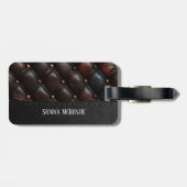 Nahtlose Vintage Gepäckmarke Gepäckanhänger (Rückseite horizontal)