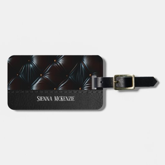 Nahtlose Vintage Gepäckmarke Gepäckanhänger (Vorderseite horizontal)