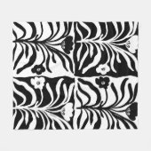 Nahtlose Vintage Hand mit Blumenmuster  Fleecedecke (Vorderseite (Horizontal))