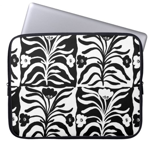 Nahtlose Vintage Hand mit Blumenmuster  Laptopschutzhülle (Vorderseite)