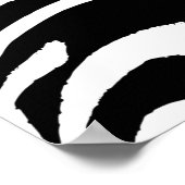 Nahtlose Vintage Hand mit Blumenmuster Poster (Ecke)