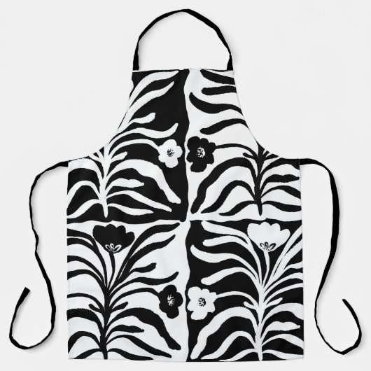 Nahtlose Vintage Hand mit Blumenmuster  Schürze (Vorderseite)