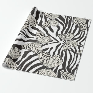 Nahtlose Vintage mehrfarbige Schmetterlingsmuster. Geschenkpapier