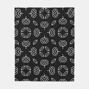 Nahtlose Vintage Muster in geometrischen Ornamente Fleecedecke