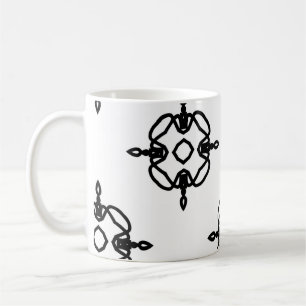 Nahtlose Vintage Muster in geometrischen Ornamente Kaffeetasse