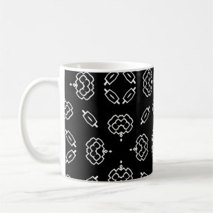 Nahtlose Vintage Muster in geometrischen Ornamente Kaffeetasse