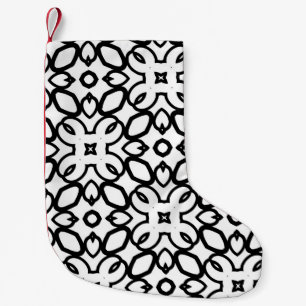 Nahtlose Vintage Muster in geometrischen Ornamente Kleiner Weihnachtsstrumpf