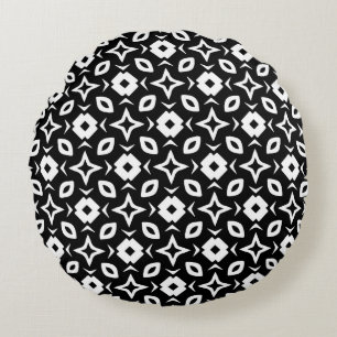 Nahtlose Vintage Muster in geometrischen Ornamente Rundes Kissen