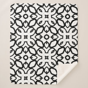 Nahtlose Vintage Muster in geometrischen Ornamente Sherpadecke