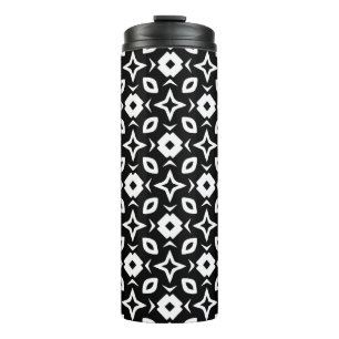 Nahtlose Vintage Muster in geometrischen Ornamente Thermosbecher