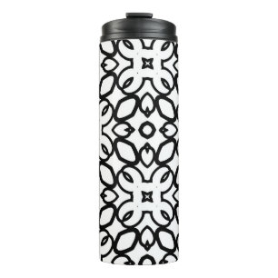 Nahtlose Vintage Muster in geometrischen Ornamente Thermosbecher
