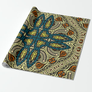Nahtlose Vintage Muster in orientalischer Blume Geschenkpapier