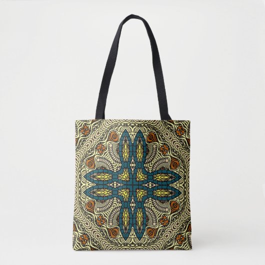 Nahtlose Vintage Muster in orientalischer Blume  Tasche (Vorderseite)